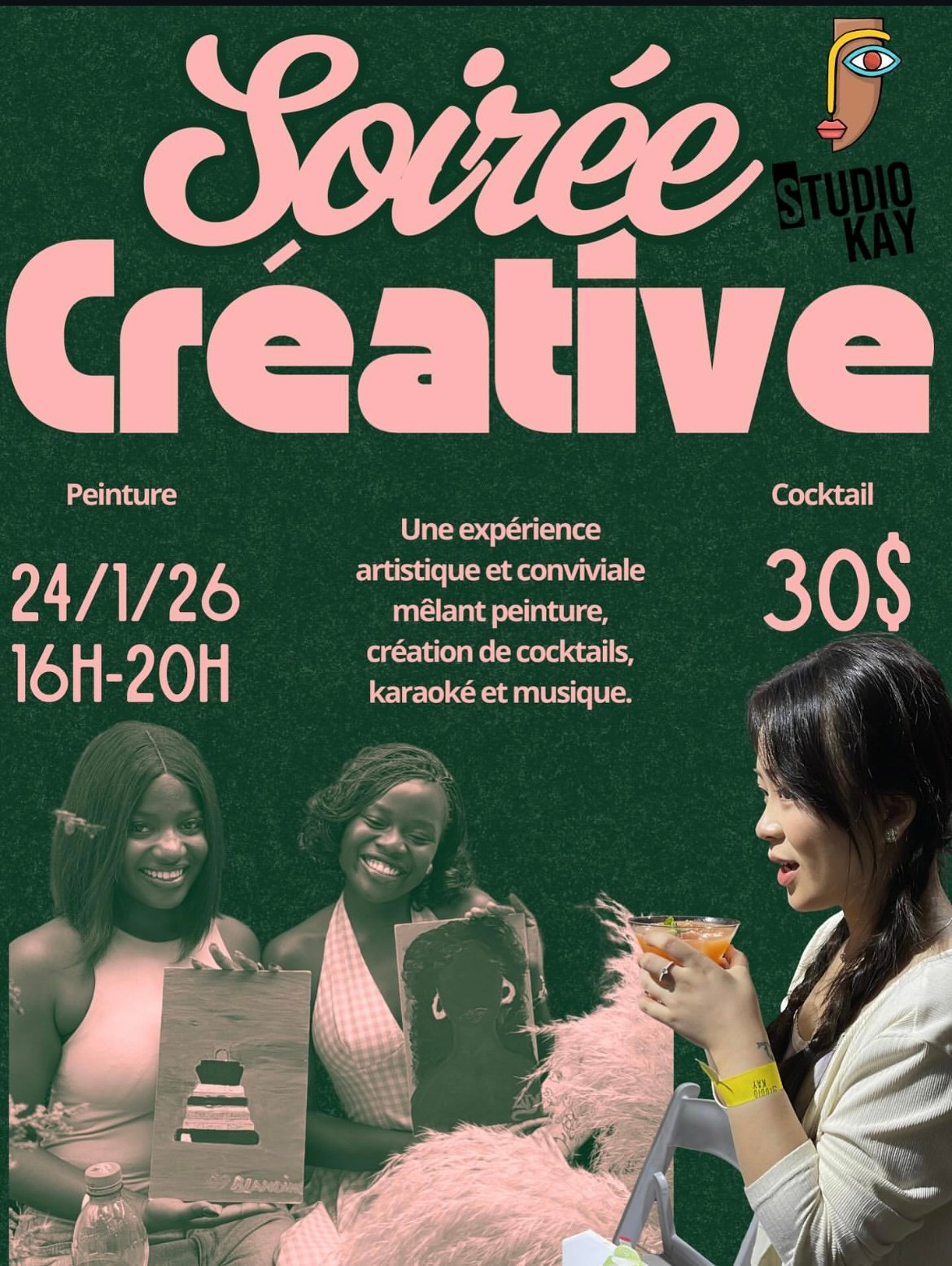 Soirée Créative – Peinture, Cocktails & Musique