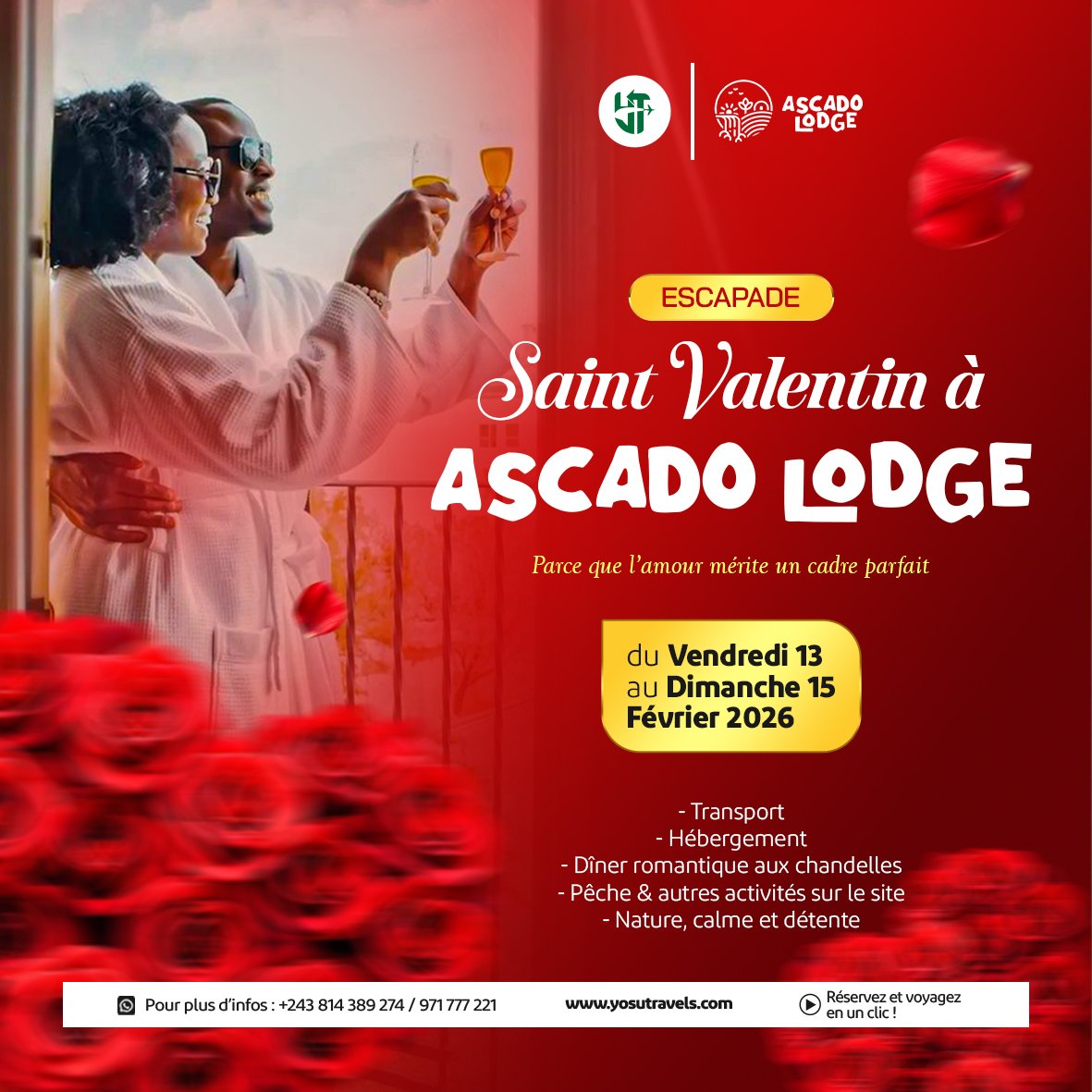 Saint Valentin a Ascado Lodge