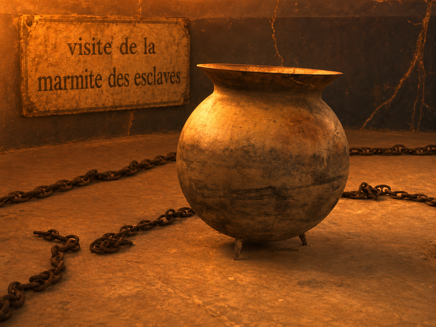 Visite de la marmite des esclaves