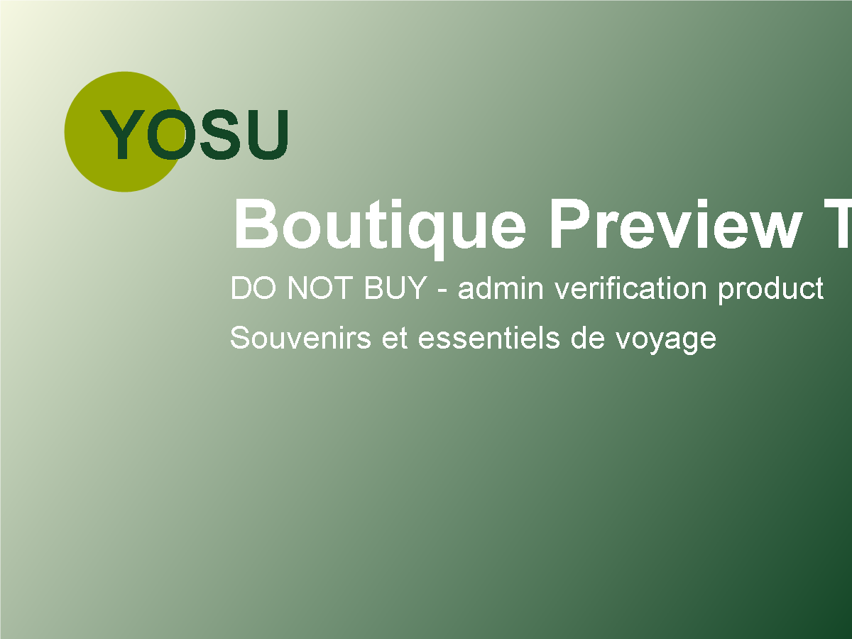 Yosu Boutique Preview Test - DO NOT BUY 20260901-1788250367